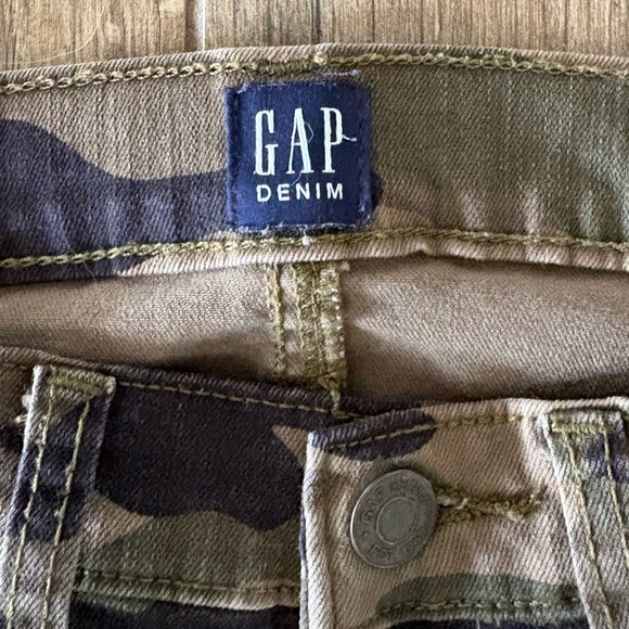 DAP Mid Rise True Skinny Ankle Jeans in Camo - Picture 4 of 5